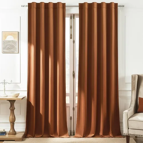 Miniatura 14 de Timeper Cortinas opacas de terciopelo negro de 42 pulgadas de ancho x 84 pulgadas de largo, cortinas opacas para dormitorio, sala de estar, cortinas