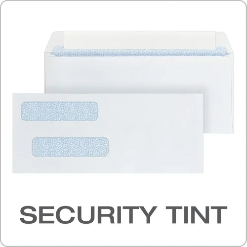 Miniatura 4 de Quality Park Sobres de doble ventana #8, sobres de seguridad autosellados para cheques QuickBooks, 3 5/8 x 8 11/16 pulgadas, 24 libras