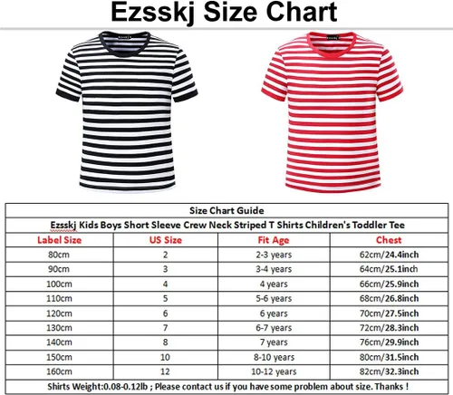 Miniatura 7 de Ezsskj Camiseta de Pugsley Addams para niños, camiseta de rayas negras y blancas para Halloween, disfraces de ladrón de bancos, camisetas novedosas