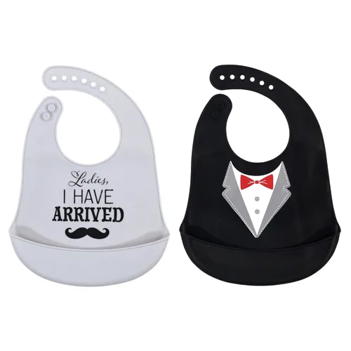 Miniatura 40 de Baberos Hudson Baby de silicona unisex para bebé Mariscos