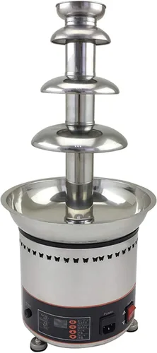 TECHTONGDA Máquina eléctrica de fuente de fondue de chocolate de 4 niveles, fuente de chocolate de capacidad de 6.6 libras para fiestas, máquina de