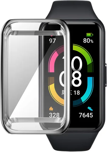 Miniatura 11 de Senter - Funda para Huawei Honor Band 7, TPU suave y protector de pantalla integrado para Huawei Honor Band 7 Smart Watch