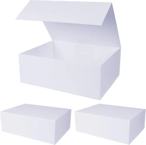 Miniatura 31 de Aimyoo Cajas de regalo magnéticas Galaxy negras con tapas 13.8x9x4.3 pulgadas, caja grande de propuesta para dama de honor y padrino, caja plegable