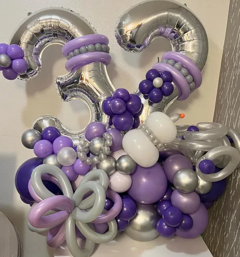 Miniatura 6 de Globos de 0 números plateados 0 globos de número 40 pulgadas número 0 globos de aluminio Mylar