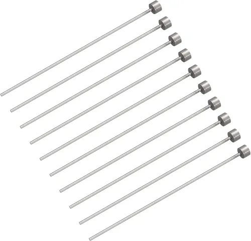 Miniatura 11 de uxcell Pasadores eyectores rectos, 0.118 in (1/8 ") de diámetro. Punzón de punta redonda de acero 65Mn 100 mm (4 ") de largo para mantenimiento
