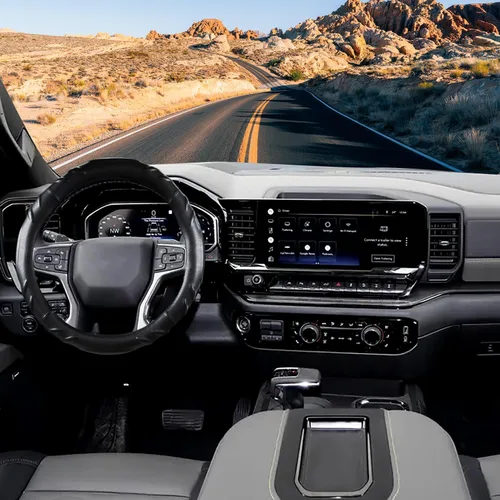 Miniatura 2 de Funda para volante de automóvil para Chevy - Silverado 1500 2500 3500 Tahoe Equinox Traverse Colorado, color negro