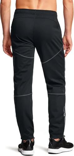 Miniatura 3 de TSLA - Pantalones deportivos de ciclismo antiviento y térmicos para hombre, forrados de vellón, para exteriores, para el invierno y clima frío
