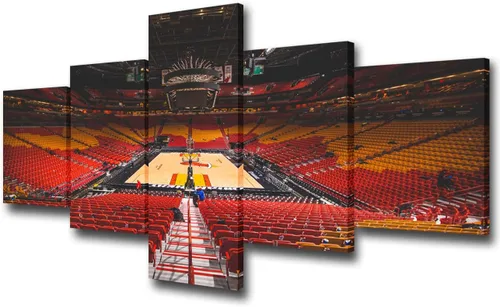 Miniatura 27 de Decoración de sala deportiva Memphis Grizzlies Imágenes para sala de estar, el foro FedEx en Memphis, pinturas de Tennessee, 5 piezas, lienzo, arte