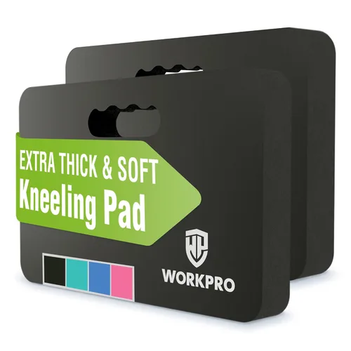 Miniatura 16 de WORKPRO Almohadilla de rodillas extra gruesa, amortiguación de espuma suave para la rodilla, alfombrilla grande de espuma para arrodillarse