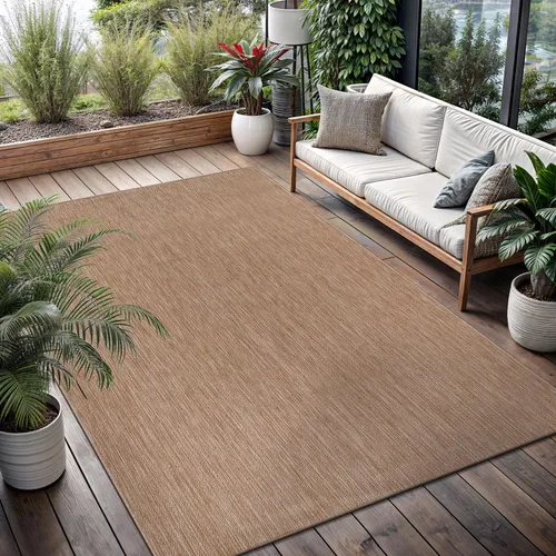 Miniatura 6 de Alfombra Lavable para Interiores y Exteriores 8x10 Resistente a la Intemperie Alfombras de Área Modernas de Yute Sólido para Porche Terraza Balcón