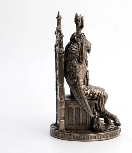 Miniatura 4 de Veronese Design Estatua de resina de Baphomet de 9 1/2 pulgadas, regalo oculto de bronce antiguo