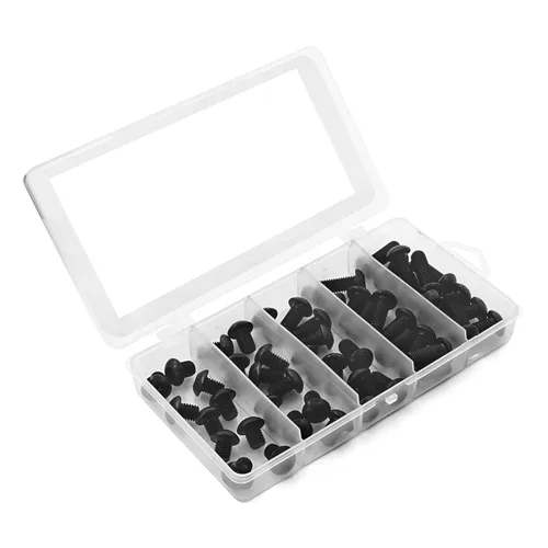 Miniatura 7 de Tornillos de cabeza de botón M8 x 0.394 in 0.472 in 0.630 in 0.787 in 0.984 in Tornillos de cabeza de botón Tornillos de acero de aleación de grado