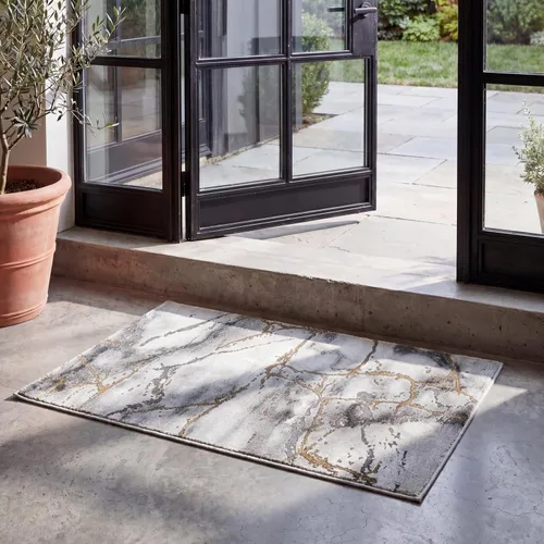 Miniatura 31 de SAFAVIEH Craft Collection Alfombra de Acento - 2' x 3', Gris y Azul, Diseño Contemporáneo, Resistente a las Manchas, Ideal para Áreas de Alto