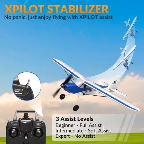 Miniatura 2 de RC Plane Sport Cub 500 S2 RC Avión RTF 4 CH Avión de control remoto con sistema de estabilización giroscópica y acrobático de una tecla, listo