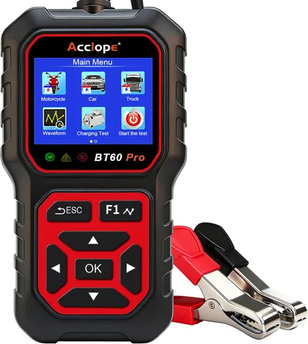 Miniatura 18 de BT60 Pro Probador de Batería de Coche, Analizador Digital con Impresión en la Nube, Verificador de Batería de 6V/12V/24V para AGM, Litio