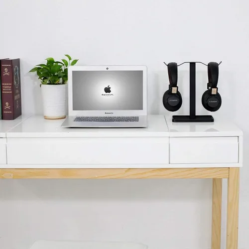 Miniatura 5 de Avantree Neetto HS908 - Soporte Dual para Auriculares de Escritorio, Respaldo para Auriculares de Aluminio y Metal
