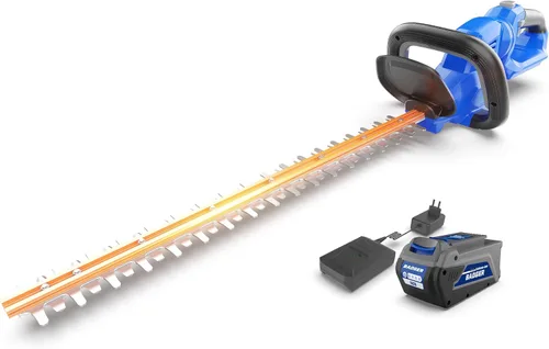 Miniatura 9 de Wild Badger Power Cortasetos de 20 V mejorada, inalámbrica de 22 pulgadas con protector y parachoques, ligera, potente, batería de 2.0 AH y cargador
