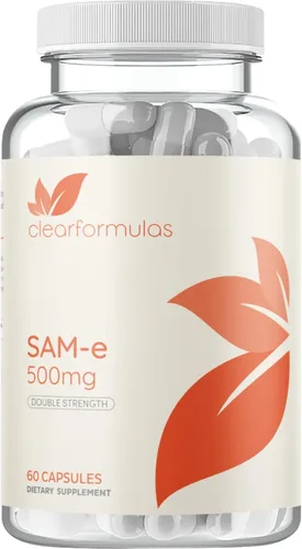 Miniatura 12 de Clear Formulas Bioactive SAM-e 500 mg - Suplemento SAM-e de alta resistencia con forma S, S biológicamente activa para el hígado y el estado