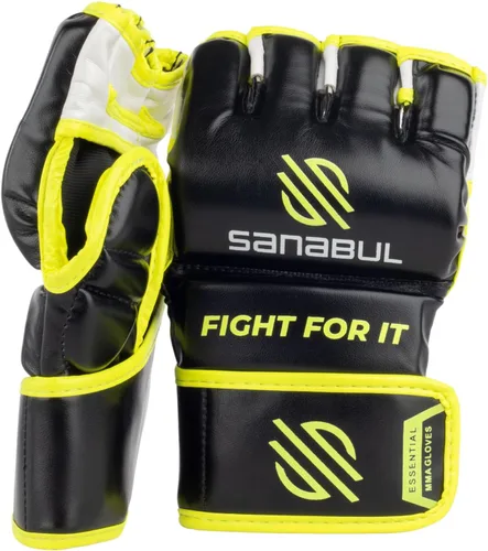 Miniatura 7 de Sanabul Guantes esenciales de 4 onzas MMA para hombres y mujeres, guantes profesionales de lucha de boxeo, Muay Thai Kickboxing para Sparring