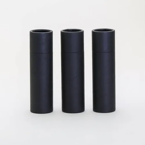 Miniatura 2 de 1.5 OZ Negro Kraft Cartón Cosmético/Loción/Bálsamo Labial/Desodorante Tubos (12)