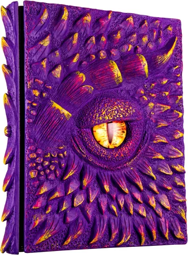 Miniatura 17 de Diario 3D en relieve de ojo de dragón en relieve, cuaderno grabado de resina, cuaderno Dnd para los amantes de los dragones, papel en blanco, bloc