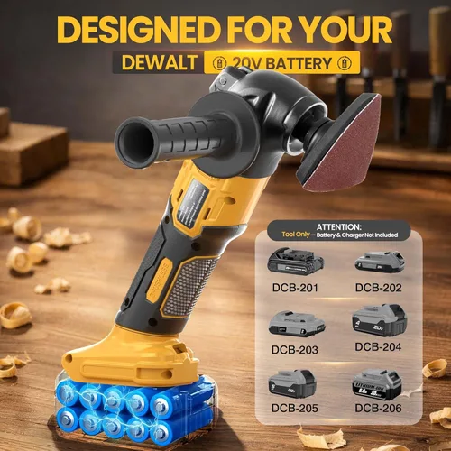 Miniatura 6 de bellaDimora Multiherramienta oscilante compatible con DeWalt 20V MAX, motor sin escobillas de 600 W (6000-20000 OPM), kit de accesorios de 23 piezas