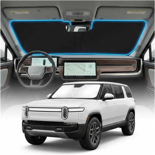 Miniatura 50 de Cubierta para parabrisas para BMW X1 E84 – Ajuste personalizado X1 E84 Accesorios 2016-2024 2025 Parasol plegable protección UV y escudo térmico