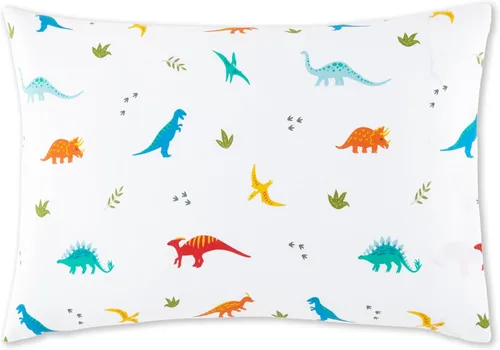Wildkin Funda de almohada 100% algodón para niños pequeños, hipoalergénica, suave y transpirable, dinosaurios jurásicos