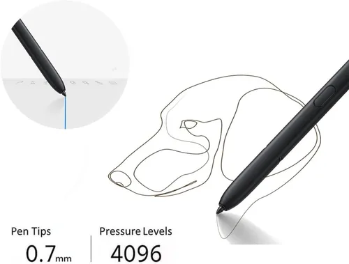 Miniatura 4 de Galaxy S23 Ultra - Lápiz capacitivo con repuesto Bluetooth para Samsung Galaxy S23 Ultra 5G S Pen Stylus Pen con control remoto S23 Ultra S Pen Negro