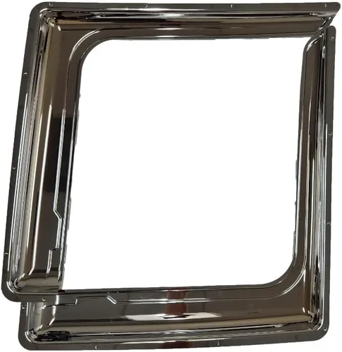 Miniatura 3 de Torque Par de deflectores de ventana cromados para ventilación lateral del parabrisas del lado del conductor y del pasajero para International