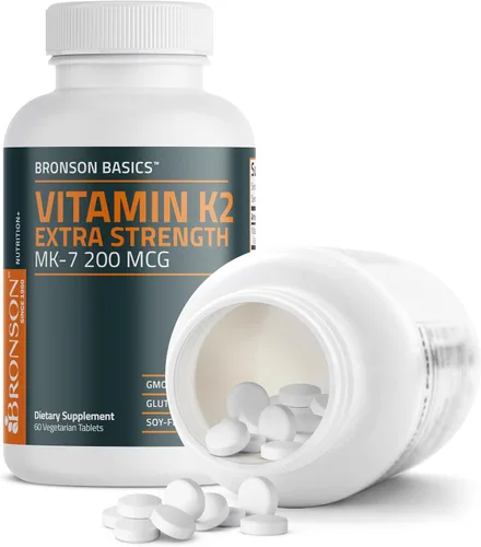Miniatura 5 de Bronson Vitamina K2 MK-7 200mcg extra fuerza, 60 tabletas vegetarianas
