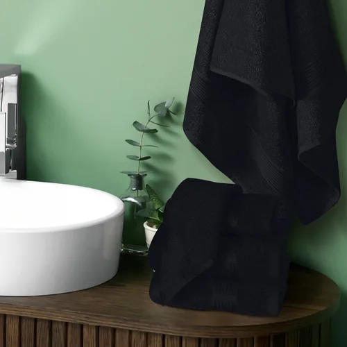 Miniatura 3 de Elvana Home Juego de 6 toallas de algodón ultra suave que contiene 2 toallas de baño de 28 x 55 pulgadas, 2 toallas de mano de 16 x 24 pulgadas y 2