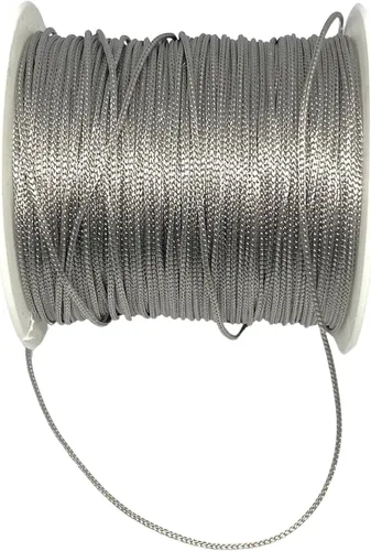 Hilo de cuentas de poliéster de 0.039 pulgadas para bricolaje, opciones de varios colores, collar de amistad de macramé, cuerda para hacer pulseras,