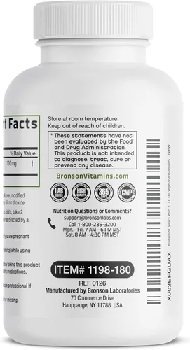Miniatura 5 de Bronson Hierba de San Juan 700 mg por porción Hypericum Perforatum apoya un estado de ánimo positivo - Sin OMG, 180 cápsulas vegetarianas