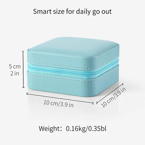 Miniatura 2 de Caja de joyas portátil, pequeña, para viaje, de Vlando