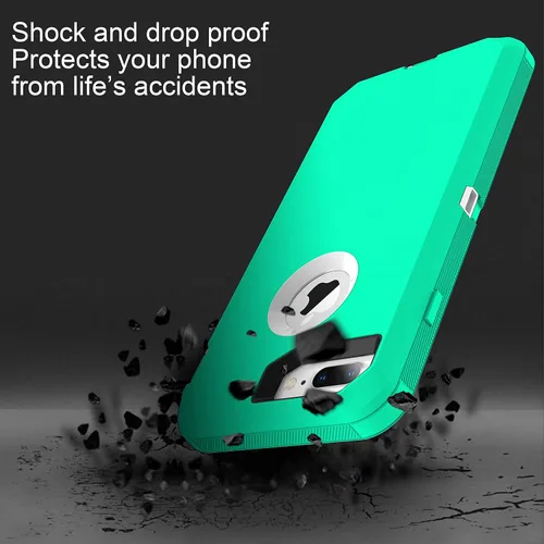 Miniatura 6 de Mgx Funda resistente para iPhone 8 Plus [protector de pantalla integrado] y funda de defensa de triple capa a prueba de golpes a prueba de caídas