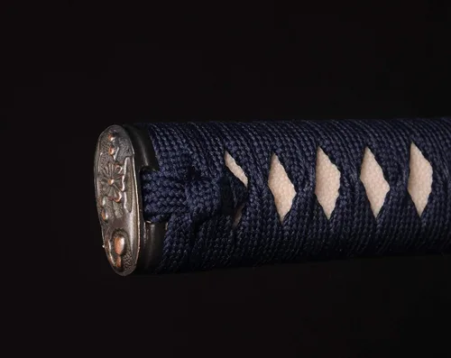 Miniatura 8 de Espada Katana Samurai, espada forjada a mano, acero de alto carbono 1095, práctica, corte real, afilada, hoja de espiga completa, Tsuba temática