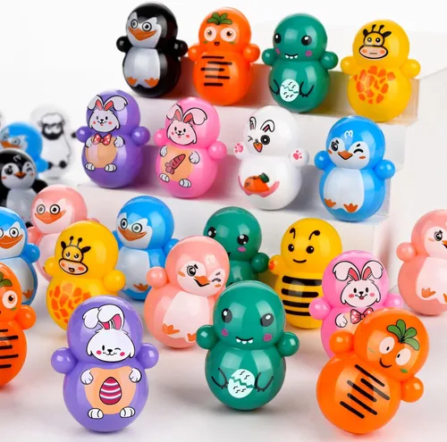 Mini juguete de vaso, 70 piezas de juguetes de animales para niños, vasos de muñeca, juguetes para recompensas de aula, bolsas de regalo, regalos de
