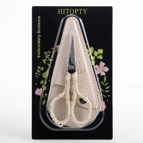 Miniatura 7 de Tijeras de Bordado Vintage Pequeñas con Detalle de Cubierta, Tijeras Mini para Costura, Enhebrado, Manualidades, DIY, Uso Doméstico y de Viaje