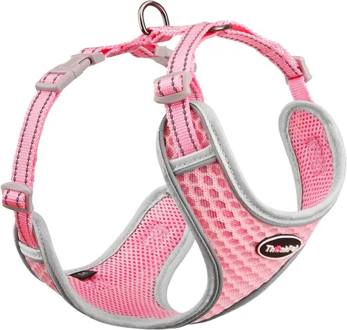 Miniatura 14 de ThinkPet Arnés de ventilación reflectante transpirable suave sin tirones para cachorros, chaleco de ventilación para cachorros pequeños y medianos
