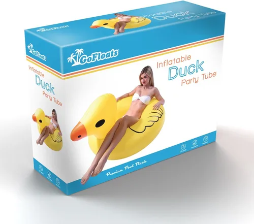 Miniatura 6 de GoFloats Balsa inflable de tubo de fiesta de pato, flota con estilo (para adultos y niños)