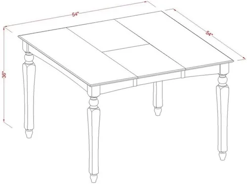 Miniatura 5 de East West Furniture CHEL5-BLK-LC - Juego de mesa de comedor de 5 piezas de altura de mostrador, incluye una mesa de cocina cuadrada con hojas