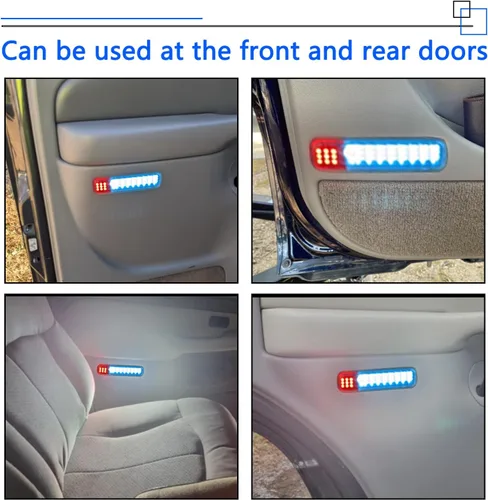 Miniatura 5 de Panel de luz LED para puertas interiores, luces de cortesía compatibles con Chevy Silverado GMC C/K, Sierra 1500 2500 3500, Suburban, Avalanche