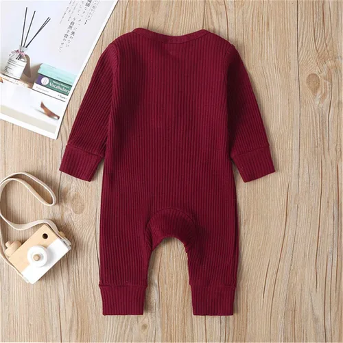 Miniatura 4 de Kuriozud Mameluco de una pieza para recién nacido, unisex, con botones, para bebé y niña