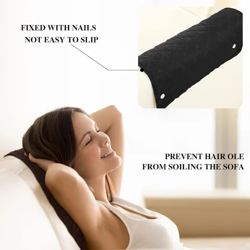 Miniatura 2 de Moukeren Protector de reposacabezas reclinable, 3 piezas, para silla reclinable, fundas de sofá, silla, protector de cabeza para muebles de sofá