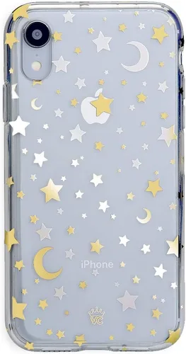 Miniatura 18 de Velvet Caviar Funda brillante iridiscente para iPhone XR, funda protectora estética para mujer (cuarzo ópalo azul)