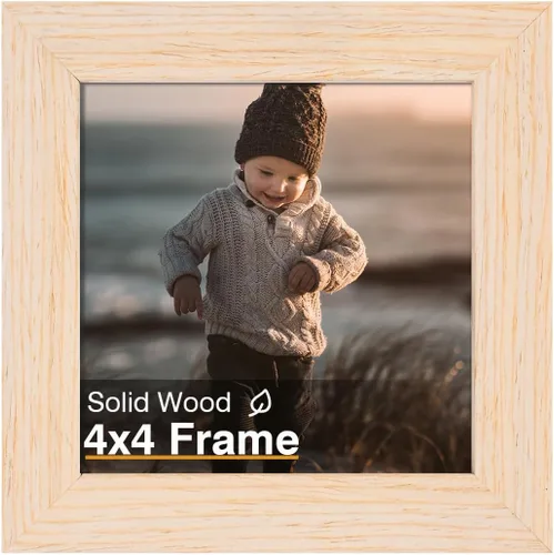 Miniatura 140 de KINLINK 3.5x5 Picture Frame, Ash Black Solid Wood Frame with Plexiglass for Table Top and Wall Mounting, Photo Frame for Horizontal or Vertical