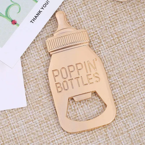 Miniatura 5 de WeddParty - 12 piezas de regalos de devolución de baby shower para suministros de invitados, abrebotellas con forma de biberón con embalaje