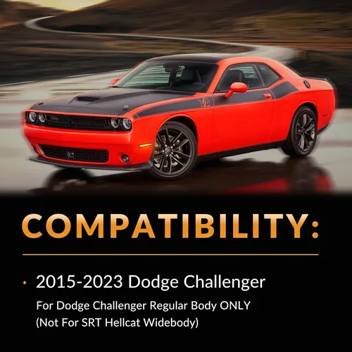 Miniatura 2 de Luces LED de señalización lateral para parachoques delantero, lámparas de señal de estacionamiento ámbar para Dodge Challenger 2015-2023, lente