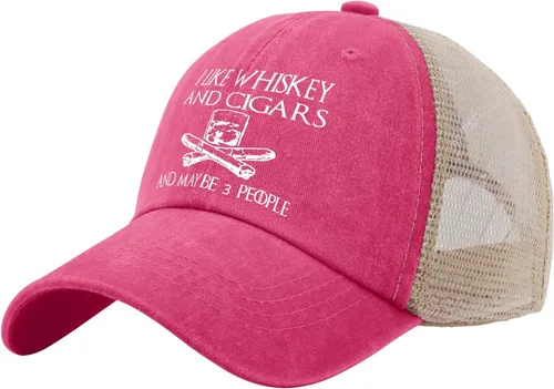 Miniatura 38 de Philysonic Funny Hat I Like Whisky and Cigars and Maybe 3 People Sombreros para Hombres Gorras de Béisbol Gorras Ajustables
